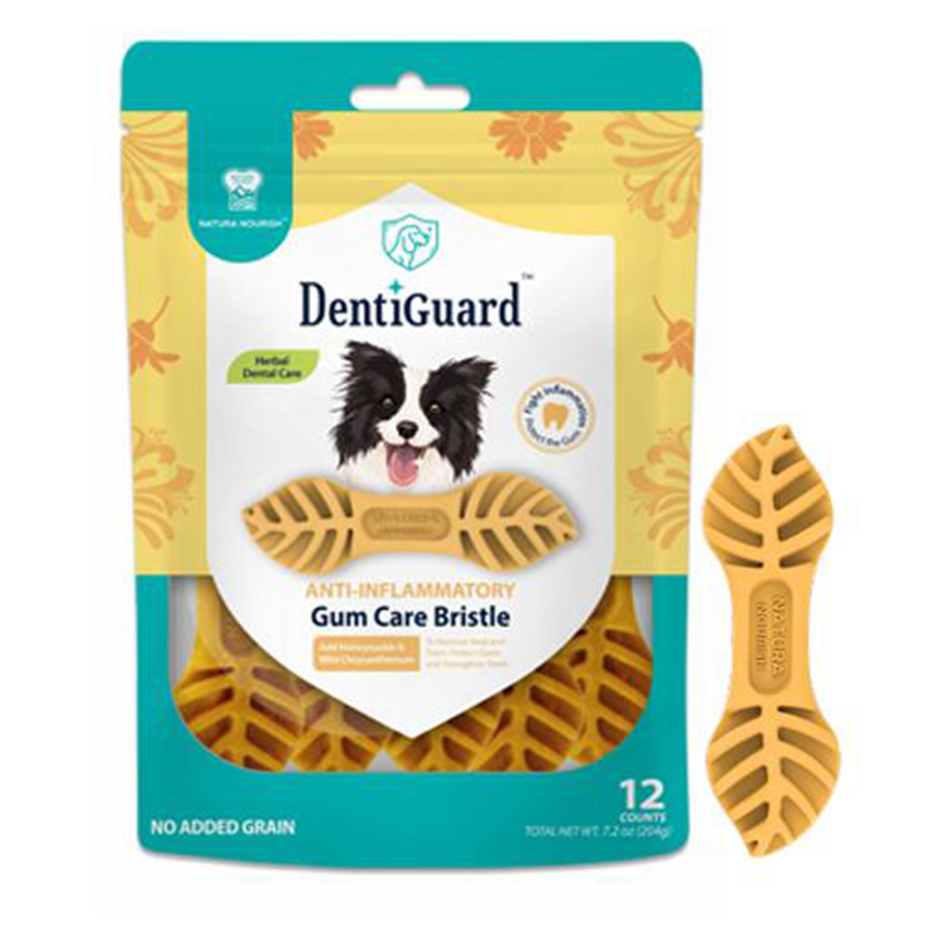 NATURA NOURISH DentiGuard Gum Care Cleaning Bone (Honeysuckle + Wild Chrysanthemum) 204g (DT71884) (img2)