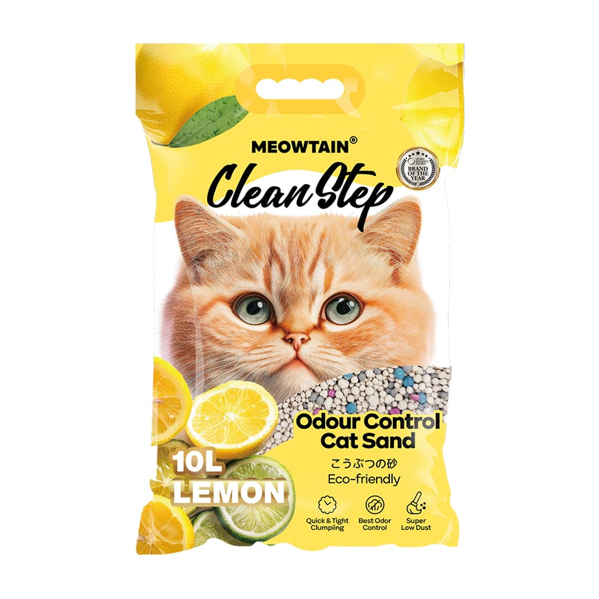 Clean Step Odour Control Lemon Taste Cat Sand 10L (img2)