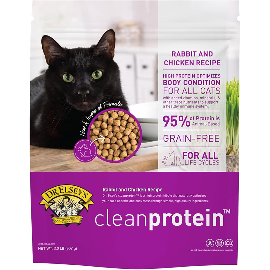 Dr.Elseys Rabbit & Chicken Recipe Kibble Dry Cat Food 2lb (PCRC-2lb) (img2)
