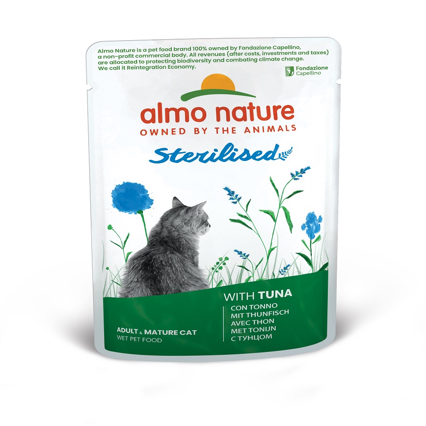 Almo Nature Sterilised 絕育貓鮮包 吞拿魚 70g (5298) (img2)