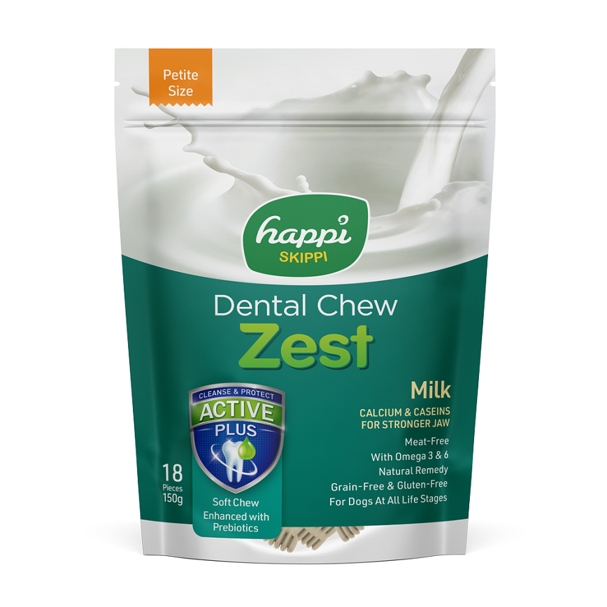 Happi Skippi Dental Chew Zest (Milk) 2.5 inch 150g (img2)