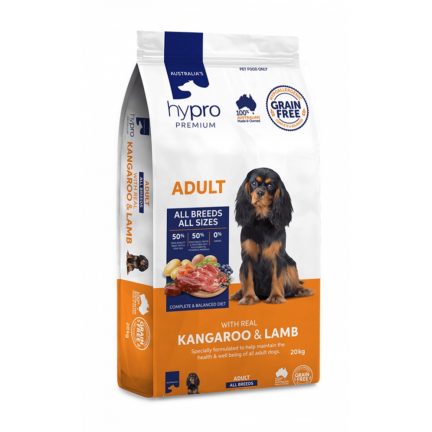 Hypro Premium Kangaroo + Lamb Adult Dog Food 20kg (HP07) (img2)