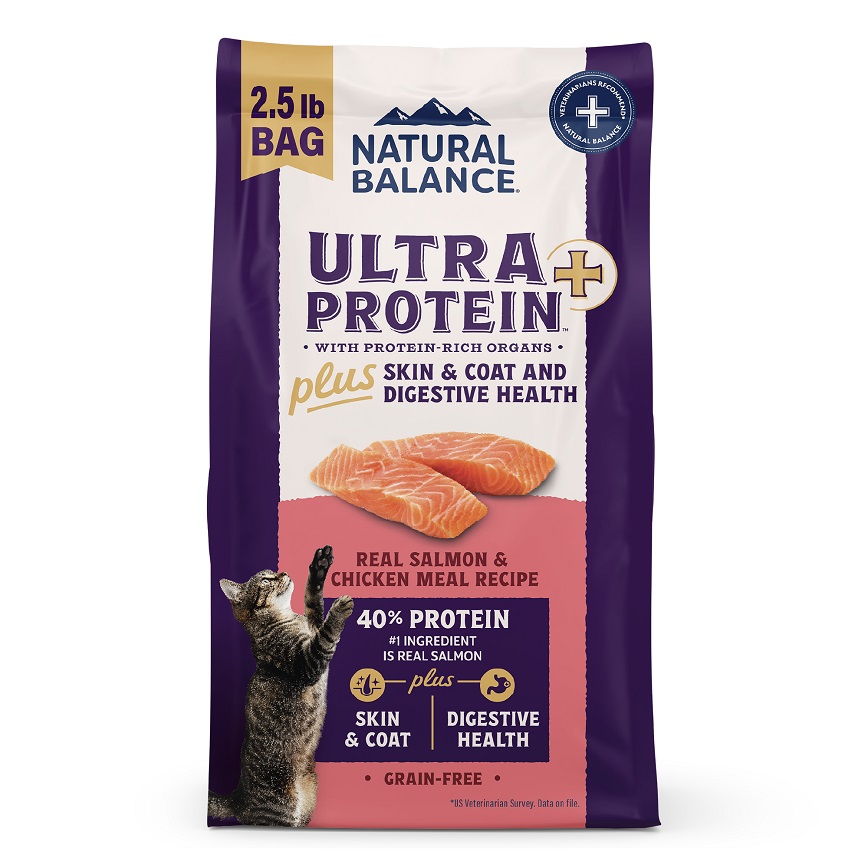 Natural Balance Ultra Protein Plus Skin & Coat and Digestive Health Real Salmon & Chicken Meal Recipe 2.5lb (00693) (img2)