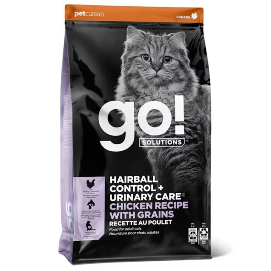 GO! SOLUTIONS Hairball Control & Urinary Care - Chicken with Grains Recipe 3lb (FG00604) (img2)