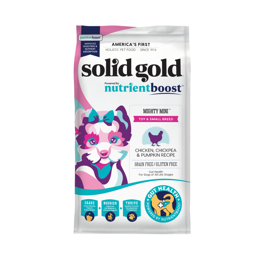 Solid Gold Grain Free Dry Dog Food Mighty Mini Toy & Small Breed 11lb (img2)