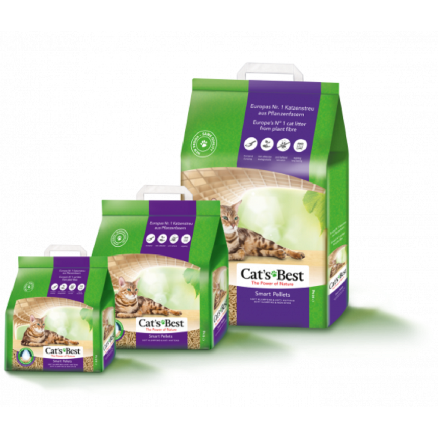 Germany CAT'S BEST Non-sticking, Soft-clumping Cat Litter, Coarse-Grained, Purple & Golden Packaged, 2.5kg (img2)