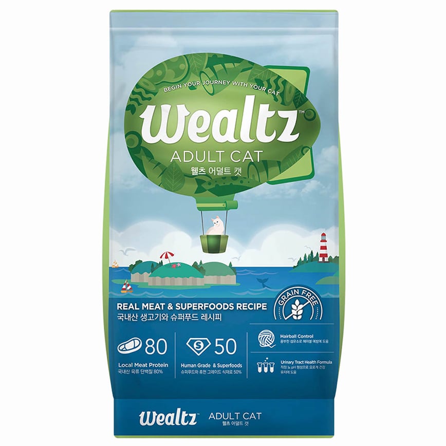 Wealtz 貓糧 成貓配方 鮮雞肉+超級食物食譜 2.1kg (WCA5346) (img2)