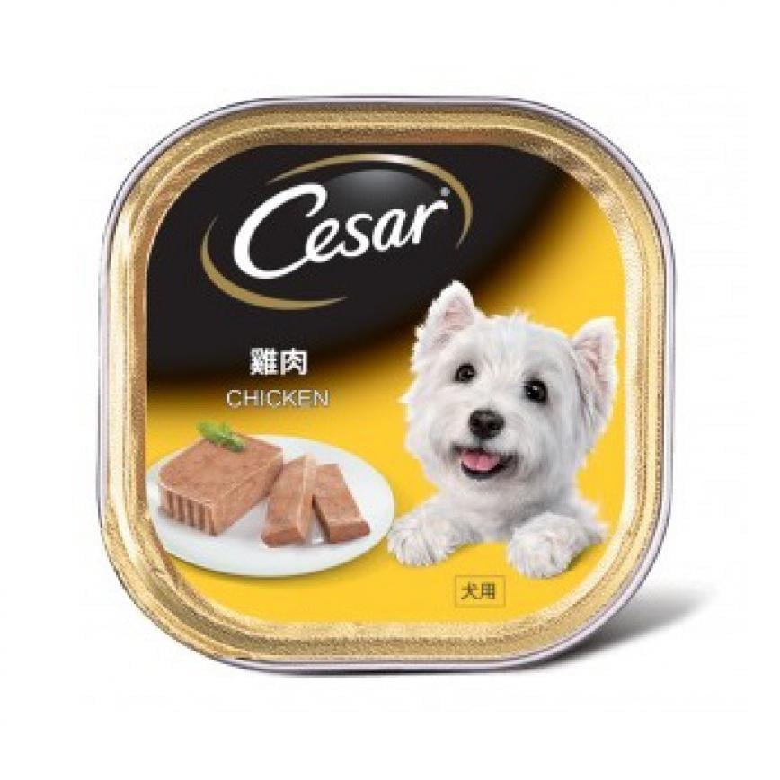 Cesar西莎 鋁罐狗罐頭 經典鮮肉系列 雞肉 CHICKEN 100g (黃色) (10204191/10279577) (img2)