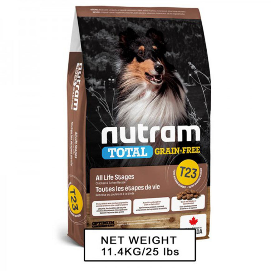 nutram紐頓 狗糧 無薯無穀糧大型犬 雞肉火雞 Turkey Chicken & Duck T23 2kg (NT-T23-2K) (img2)