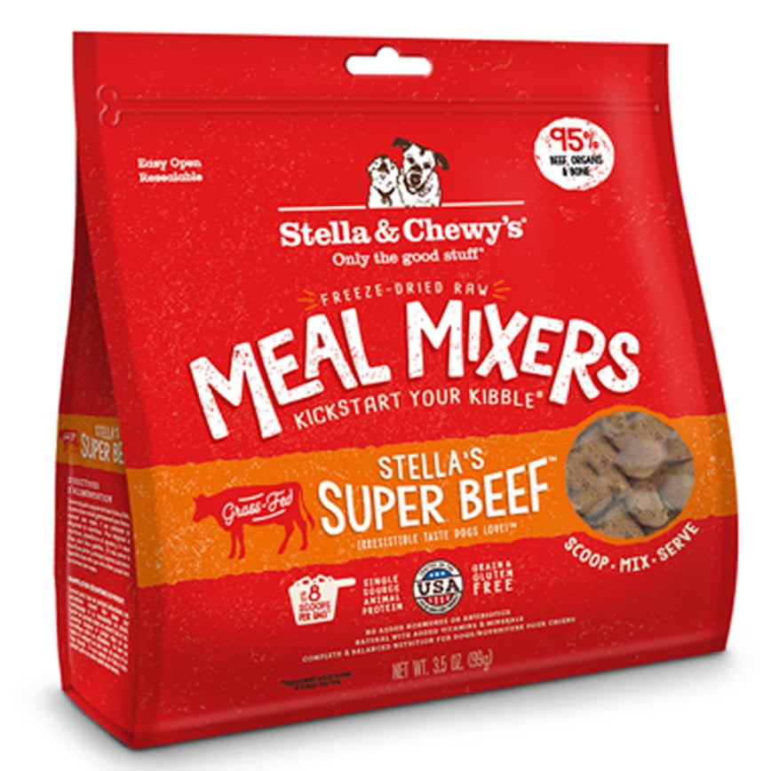 Stella & Chewy's Dry Dog Food Freeze-Dried Stella's Super Beef Meal Mixers 8oz (SC021-A) (img2)