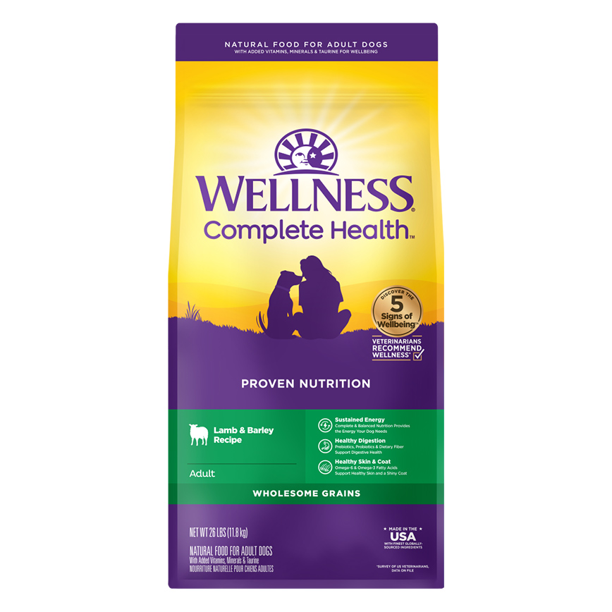 WELLNESS 狗糧 Complete Health GRAINED 成犬配方 羊肉燕麥 5lb (89143) (img2)