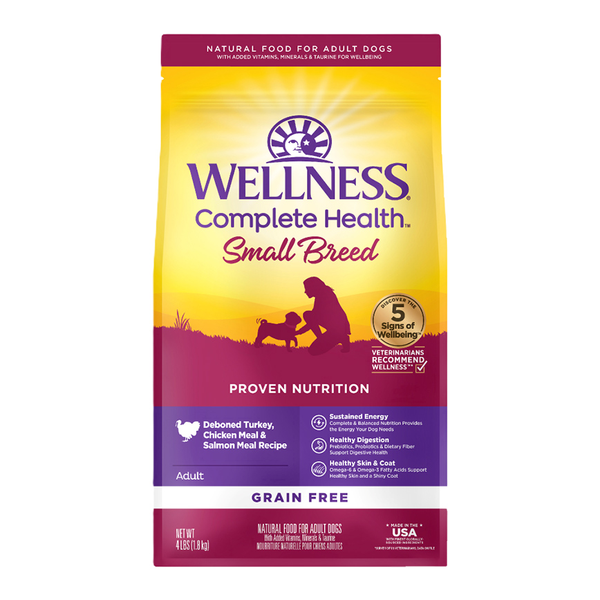 WELLNESS Complete Health Dry Dog Food Grain-Free for Small Breed 11lb (89152) (img2)