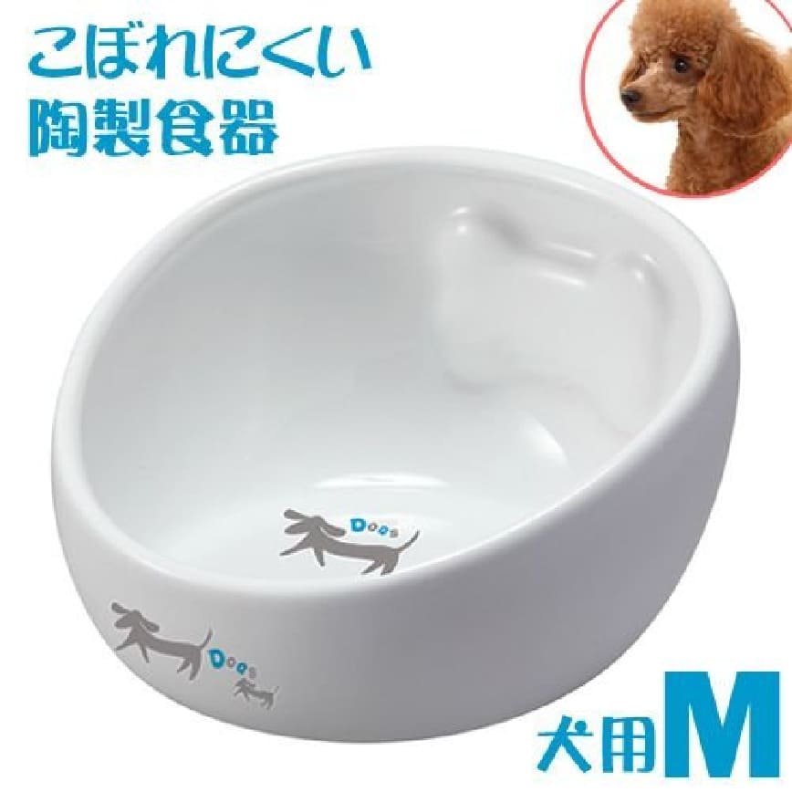 日本直送 GONTA CLUB 狗狗貓陶瓷糧食碗 M碼 DP-654 (img2)