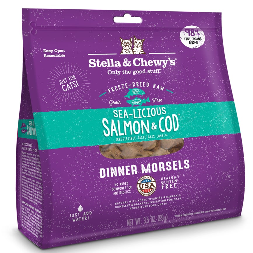 Stella & Chewy's Freeze-Dried Raw Sea-Licious Salmon & Cod Dinner Morsels 8oz (SC044-A) (img2)