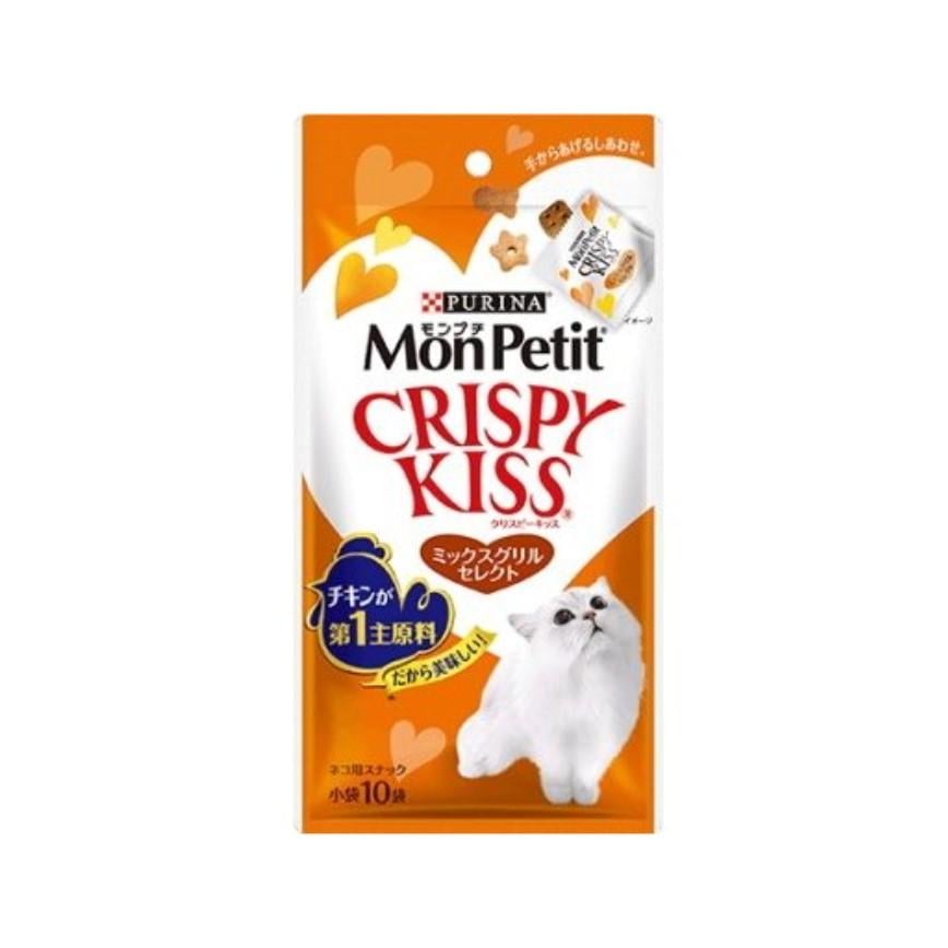 日本MonPetit Crispy Kiss 貓零食 貓脆餅 烤肉味 30g (橙) (img2)