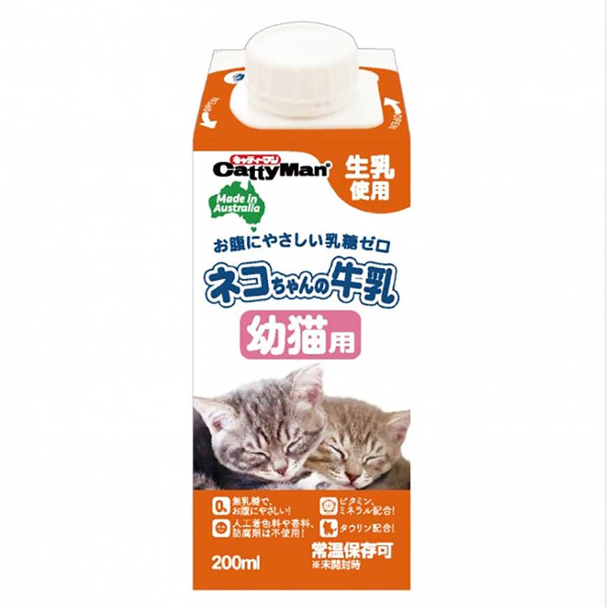 日本CattyMan 幼貓用牛乳牛奶 200ml (img2)