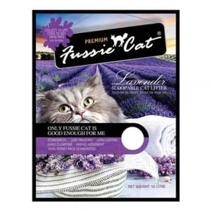 Fussie Fussie Cat 高竇貓礦物砂 薰衣草味 10L 10L 正面圖
