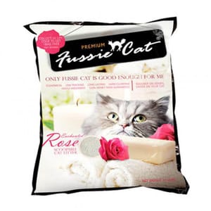 Fussie Fussie Cat 高竇貓礦物砂 玫瑰味 10L 10L  正面圖