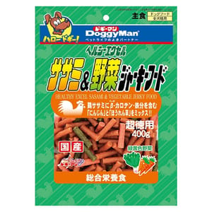 DoggyMan DoggyMan 日本狗零食 雞肉野菜切條 400g 400g 正面圖