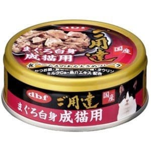 日本d.b.f 日本d.b.f 貓罐頭 成貓白身吞拿魚 80g 80g  正面圖