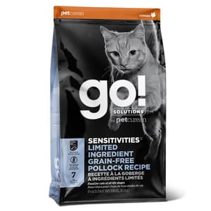 GO! GO! SOLUTIONS 低敏美毛系列 鱈魚貓糧 Pollock Cat Food Recipe 3lb 3lb  正面圖