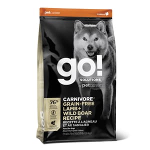 GO! GO! SOLUTIONS 無穀物狗糧 活力營養系列 羊肉豬肉 3.5lb 5lb 正面圖