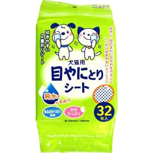 日本PetPro 日本PetPro 潔眼去淚痕清潔濕紙巾 32枚入  貓犬用 正面圖