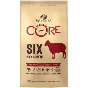 WELLNESS WELLNESS CORE 狗糧 SIX 無穀物 單一蛋白質抗敏配方 羊肉 22lb 22lb 正面圖