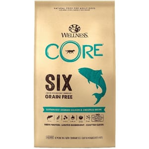 WELLNESS WELLNESS CORE 狗糧 SIX 無穀物 單一蛋白質抗敏配方 三文魚 22lb 22lb  正面圖