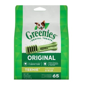 Greenies Greenies 狗零食 Original Teenie 潔齒骨 的骰犬用 43支 12oz 12oz 犬用 正面圖