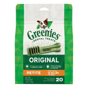 Greenies Greenies 狗零食 Original Petite 潔齒骨 迷你犬用 30支 18oz 18oz 犬用 正面圖