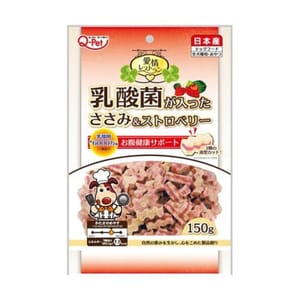 日本Q-PET 日本Q-PET 狗零食 愛情餐廳 乳酸菌雞肉粒 士多啤梨味 正面圖