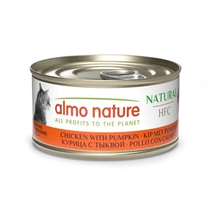 Almo Almo Nature HFC 貓罐頭 天然系列 雞肉+南瓜 70g 70g  正面圖