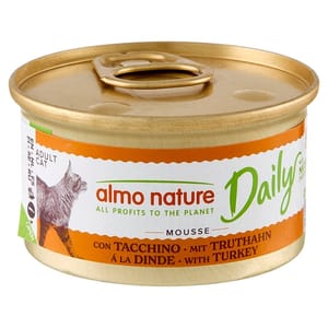Almo Almo Nature Daily Mousse 成貓罐頭 慕絲主食系列 火雞 85g 85g 正面圖