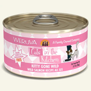WeRuVa WeRuVa 貓罐頭 主食罐 野生三文魚及魚湯 Kitty Gone Wild 90g 90g 正面圖