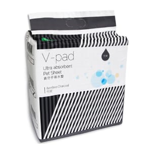 V-pad V-pad 竹炭高分子吸水寵物尿墊 狗尿墊 狗尿片 [60x90 L碼 25枚]   正面圖