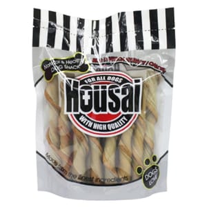 Housai Housai 狗零食 潔齒骨 牛皮扭紋棒 20支 998837 正面圖