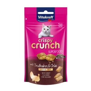 Vitakraft Vitakraft 亮澤皮毛脆粒 火雞+奇異籽 mit Truthahn & Chia 60g 60g 正面圖