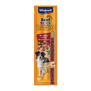 Vitakraft Vitakraft 德國強體防炎超級牛肉條 豌豆+紅莓 25g 25g 正面圖