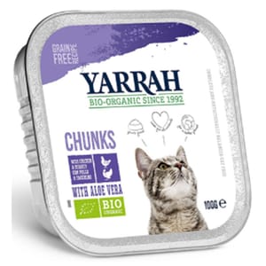 Yarrah Yarrah 貓罐頭 有機雞塊 火雞 100g 100g 正面圖