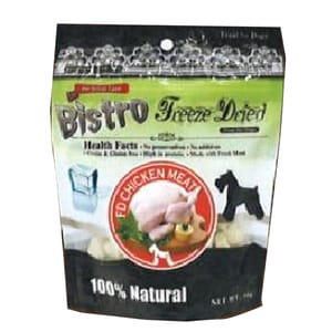 Bistro Bistro Freeze Dried 狗零食 脫水雞肉 原味 50g 50g  正面圖