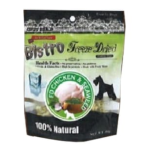 Bistro Bistro Freeze Dried 狗零食 脫水雞肉 海帶 50g 50g  正面圖