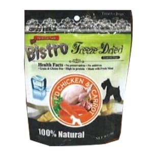 英國寶 英國寶 Bistro Freeze Dried 狗零食 脫水雞肉 胡蘿蔔 50g 50g 正面圖