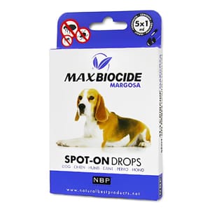 Max Max Biocide 犬用苦楝油驅蚤滴劑 5pcs  犬用 正面圖