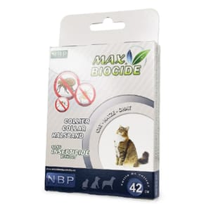 Max Max Biocide 貓用香茅驅蚤頸帶 42cm 黑色 貓用 正面圖