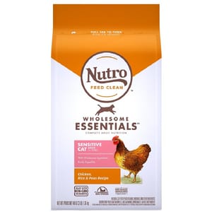 Nutro Nutro 成貓糧 全護營養系列 腸胃敏感配方 農場鮮雞及糙米 3lb 3lb 正面圖