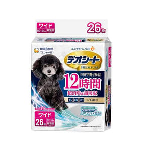 Unicharm Unicharm 狗尿墊 狗尿片 日本 Premium 超消臭超吸收 寵物尿墊 [44x60 XL碼 26枚]   正面圖