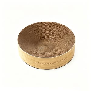 瓦楞紙 瓦楞紙 嚴選貓窩 燕麥奶色 大碼 [約41cm x 10cm] 款式隨機   背面圖