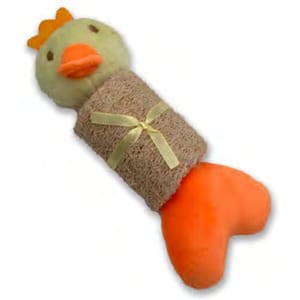 Billipets Billipets 狗玩具 絲瓜絡綿繩發聲玩具 鴨 18cm   正面圖