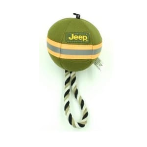 Billipets Billipets 狗玩具 Jeep帆布系列 粗綿繩圓拉球 10cm   正面圖